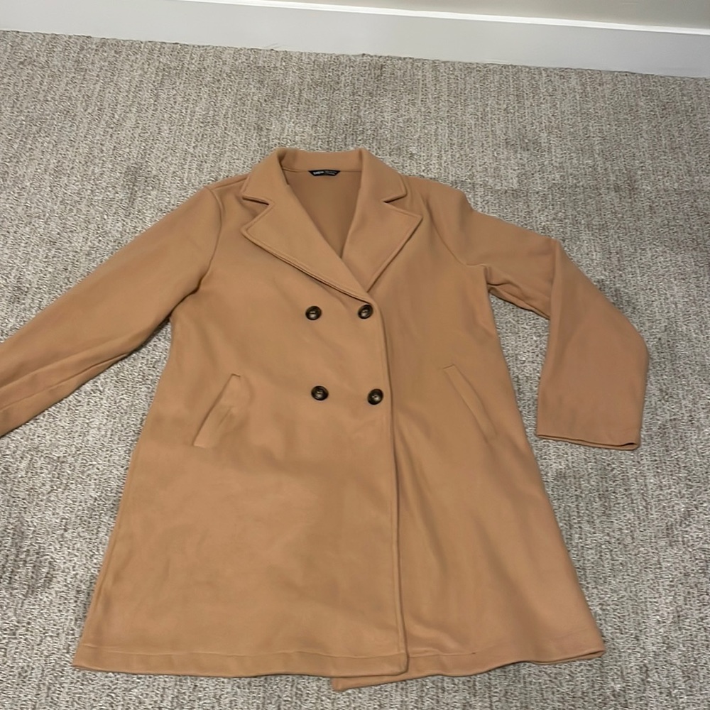 Solid Double Button Overcoat